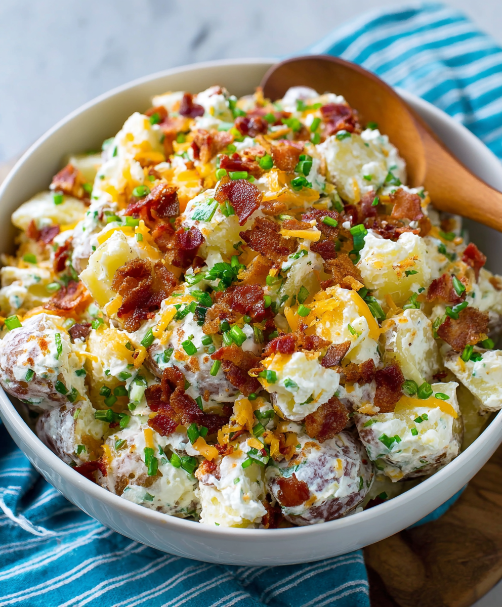Loaded Baked Potato Salad (Creamy, Savory & Crowd-Pleasing)
