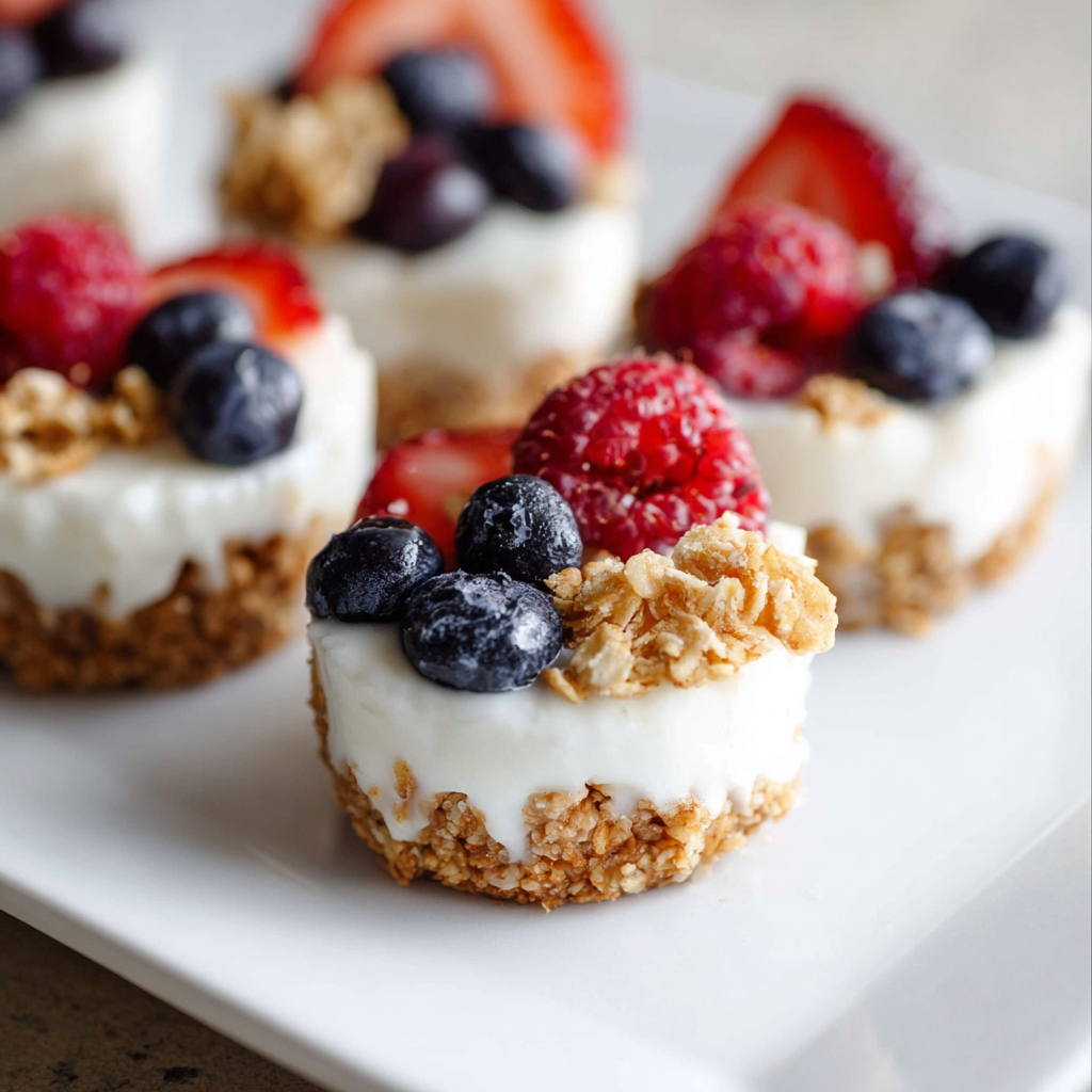 Frozen Yogurt Granola Cups
