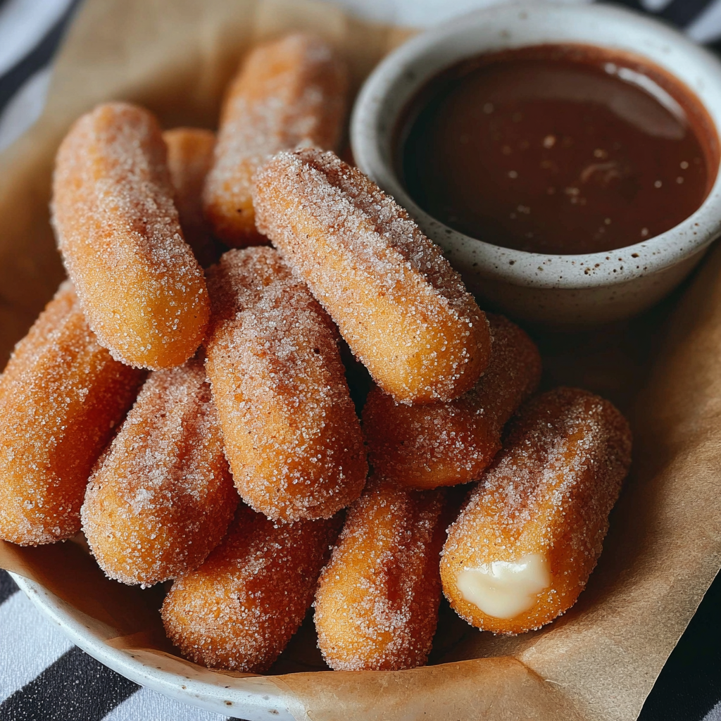 Air Fryer Sweet Churro Bites 🍩✨