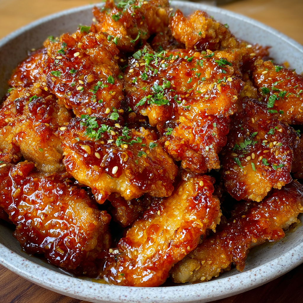 Crispy Honey Garlic Chicken