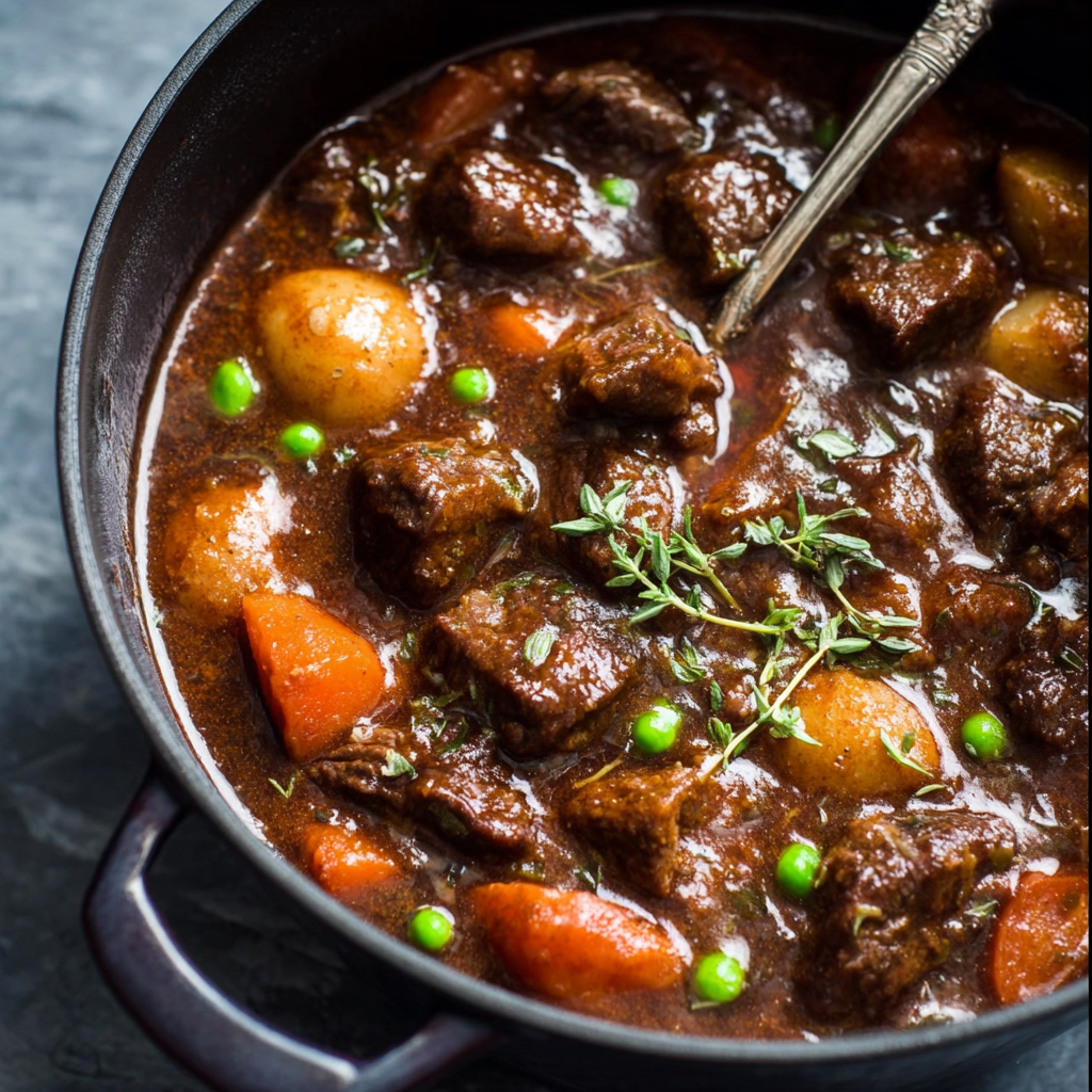 Classic Beef Stew Recipe (with Red Wine Sauce) 🥩🍷 (Hearty, Rich & Comforting)