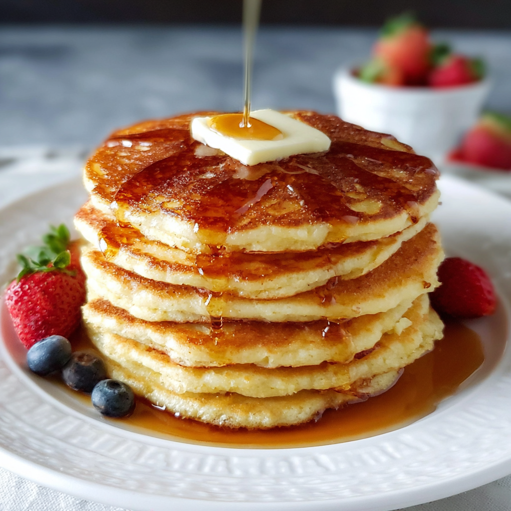 Easy Homemade Pancakes (Light & Fluffy!)