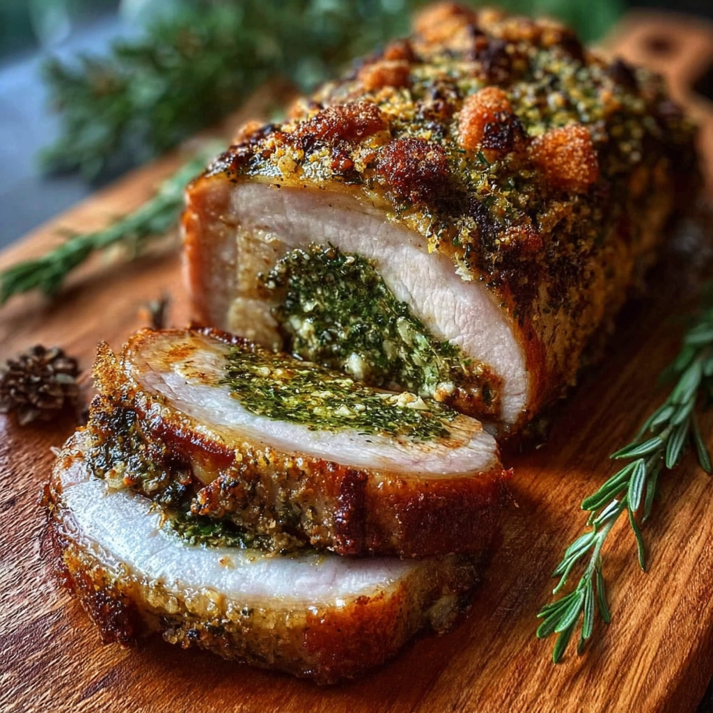Herb-Crusted Roast Pork 🌿🍖 (Juicy, Aromatic & Classic)