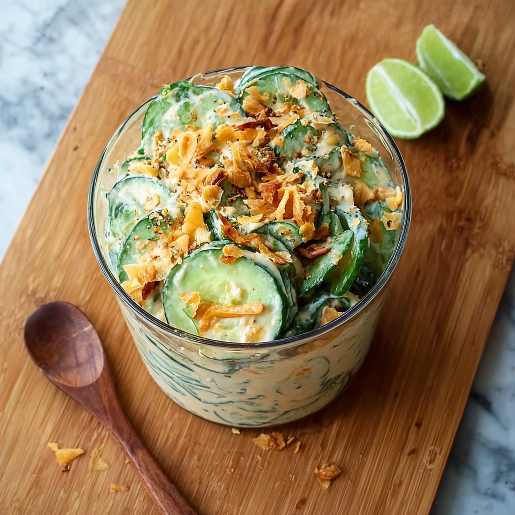 Creamy Asian Cucumber Salad Bowl Recipe