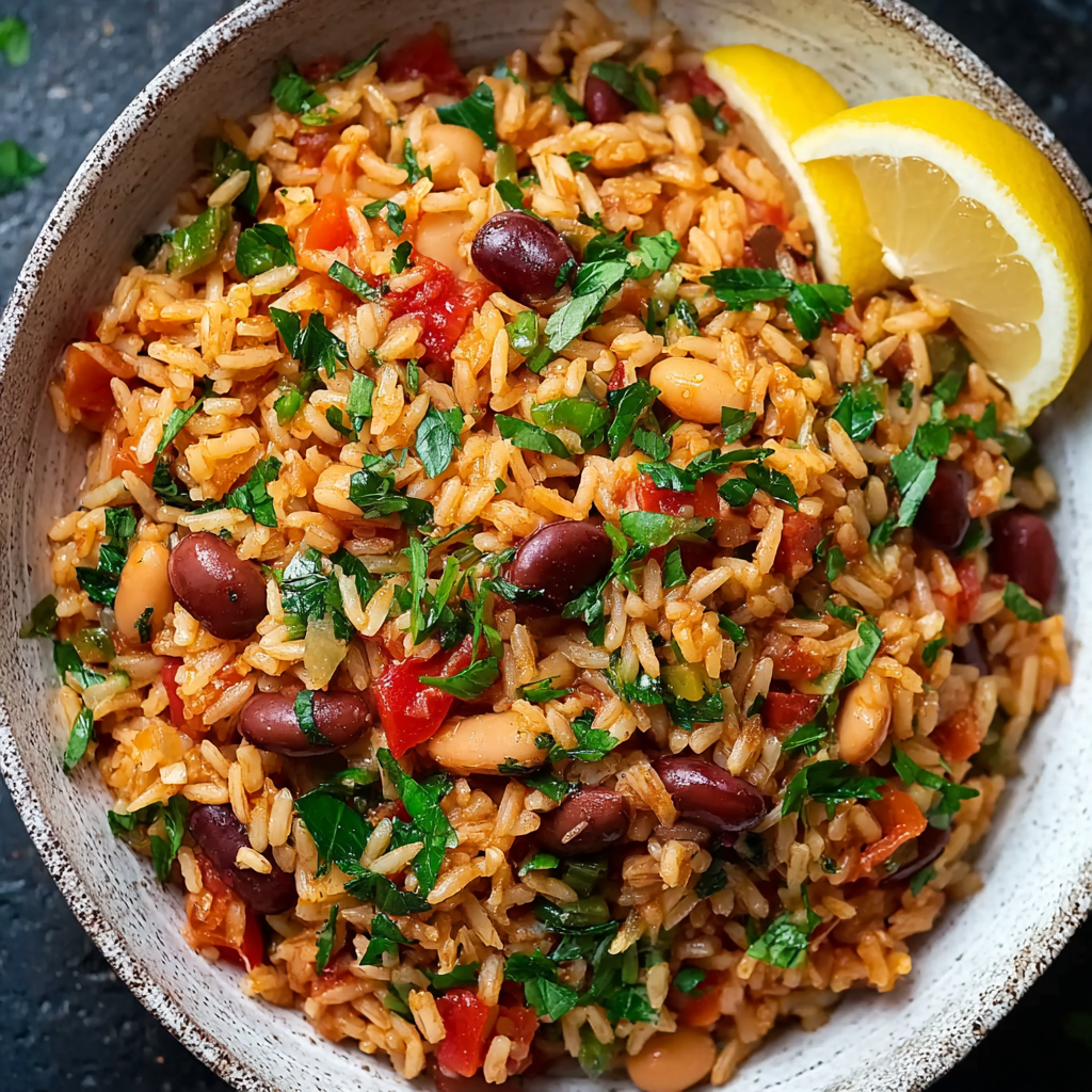 Mediterranean Rice and Beans