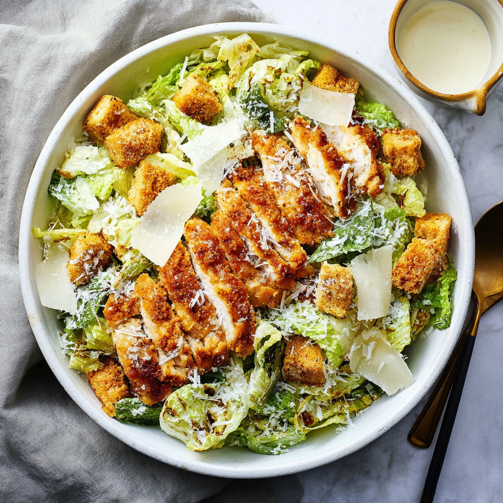 Crispy Chicken Caesar Salad