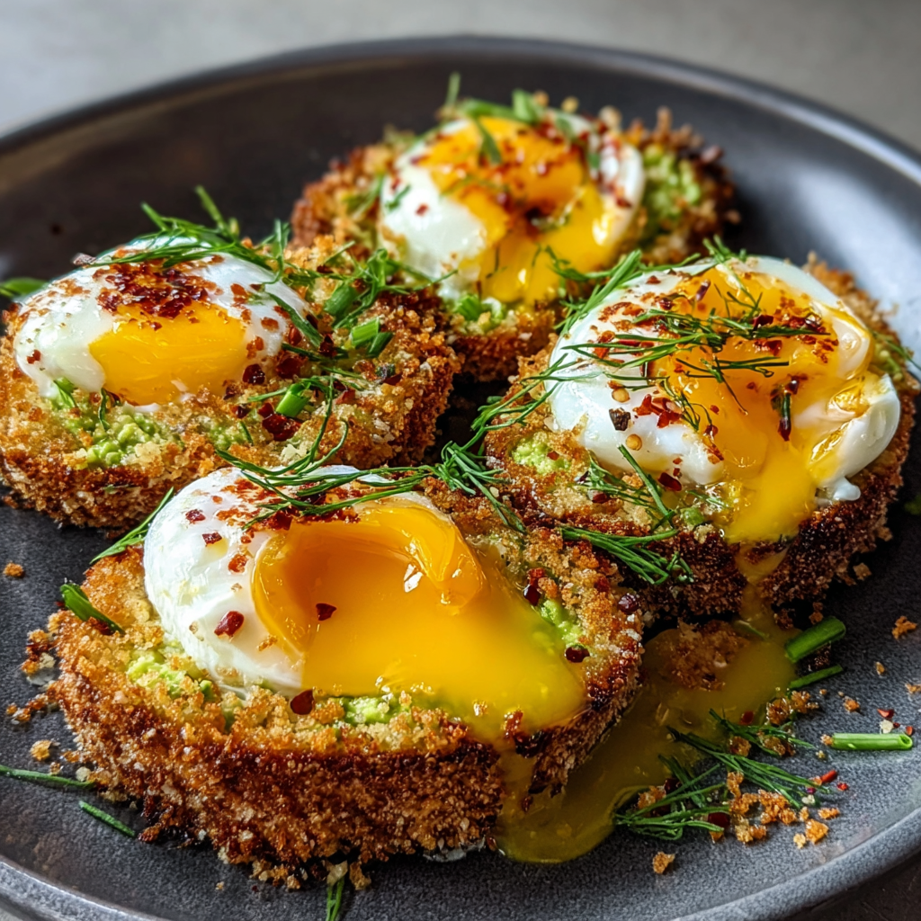 Crispy Panko Poached Eggs