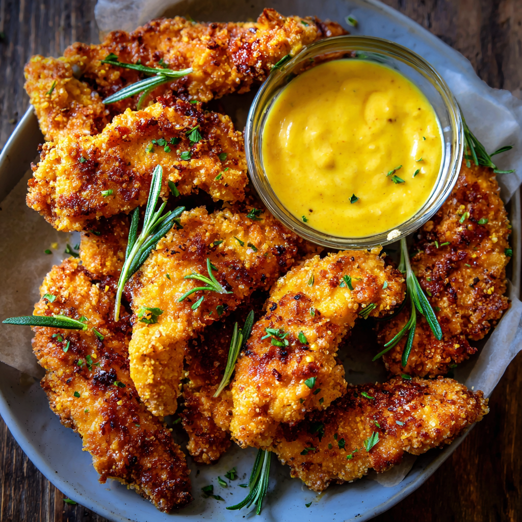 Crispy Turmeric Chicken Tenders (Oven-Baked & Gluten-Free) 🌿🍗