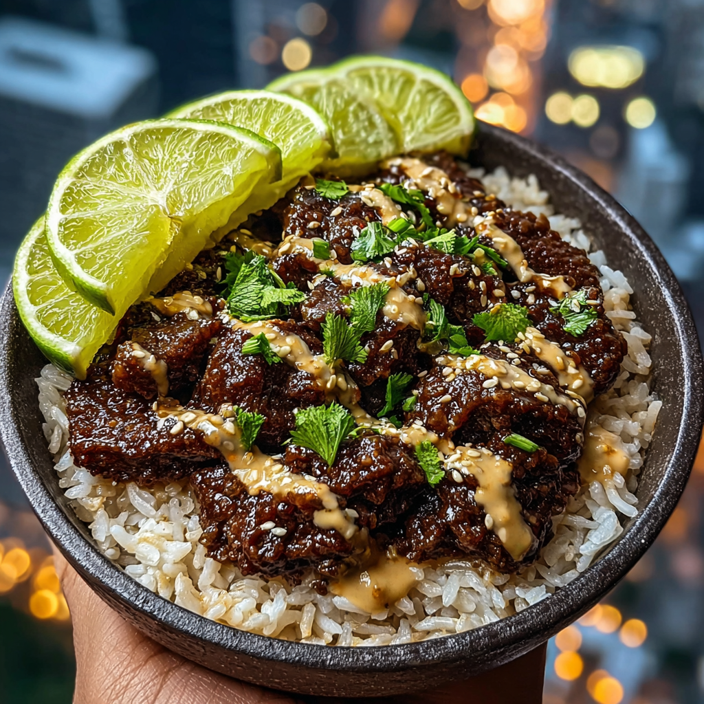 Honey-Soy & Ginger-Lime Beef Rice Bowls 🍯🥩🍚 (Sweet, Savory & Zesty)
