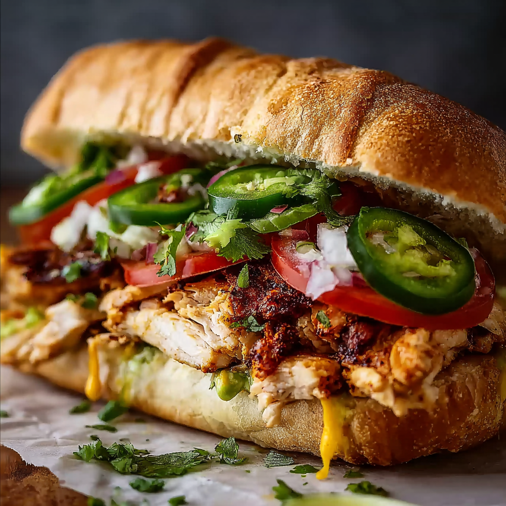 Flavor-Packed Chicken Torta Sandwich