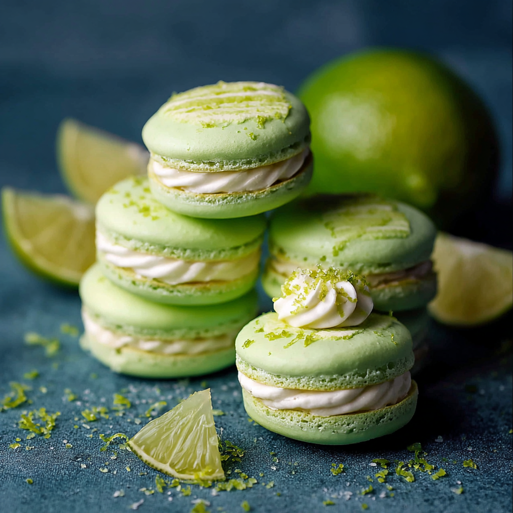 Lime Macarons