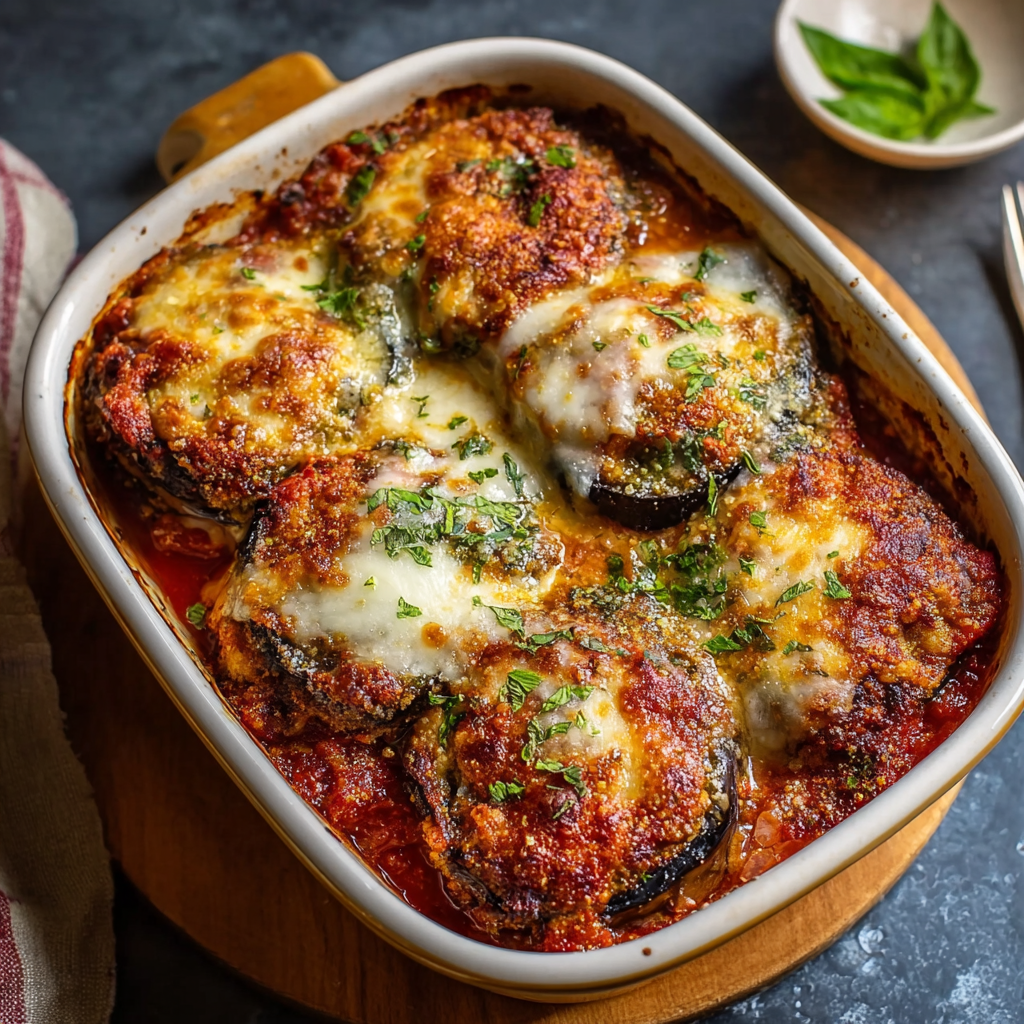 Italian Eggplant Parmigiana: Melty & Savory