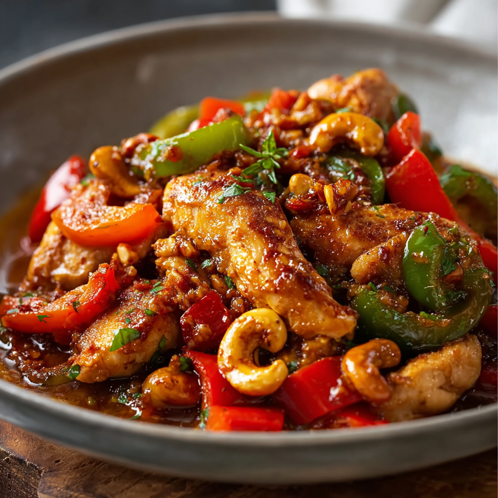 Cashew Chicken & Bell Pepper Stir-Fry: A Quick, Flavor-Packed Dinner