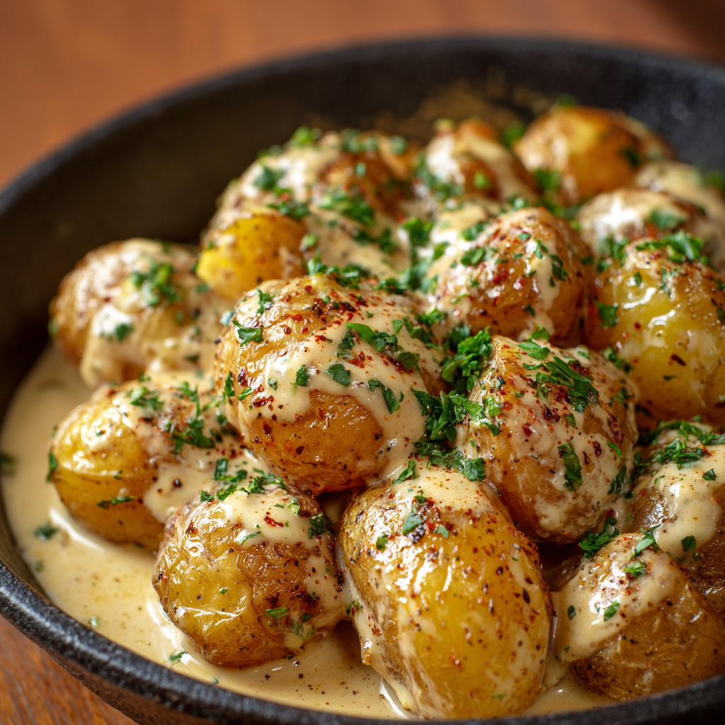 Creamy Garlic Sauce Baby Potatoes: The Ultimate Comfort Side Dish