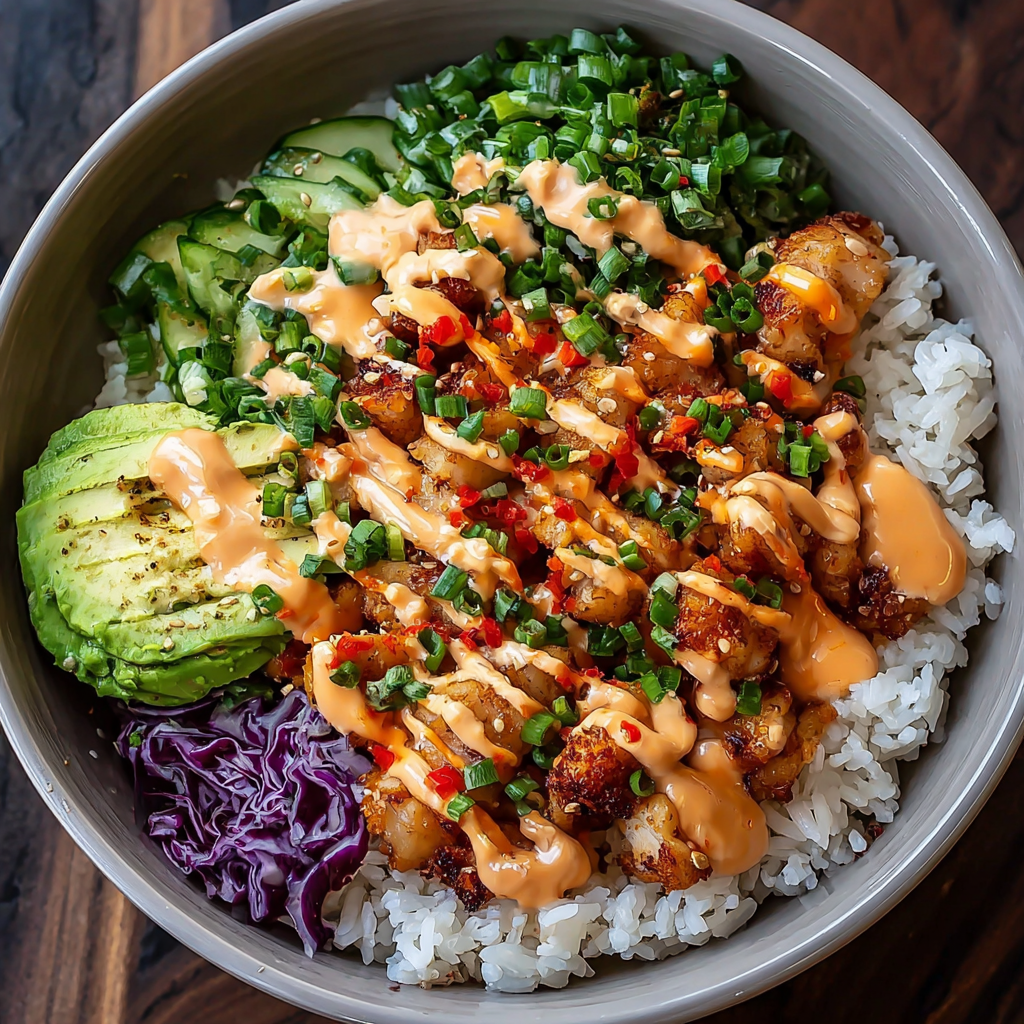 Bang Bang Chicken Bowl – Spicy, Sweet & Creamy Flavor in Every Bite