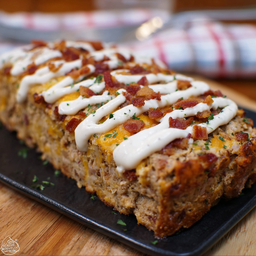 Chicken Bacon Ranch Meatloaf (Easy, Cheesy Comfort Food!)