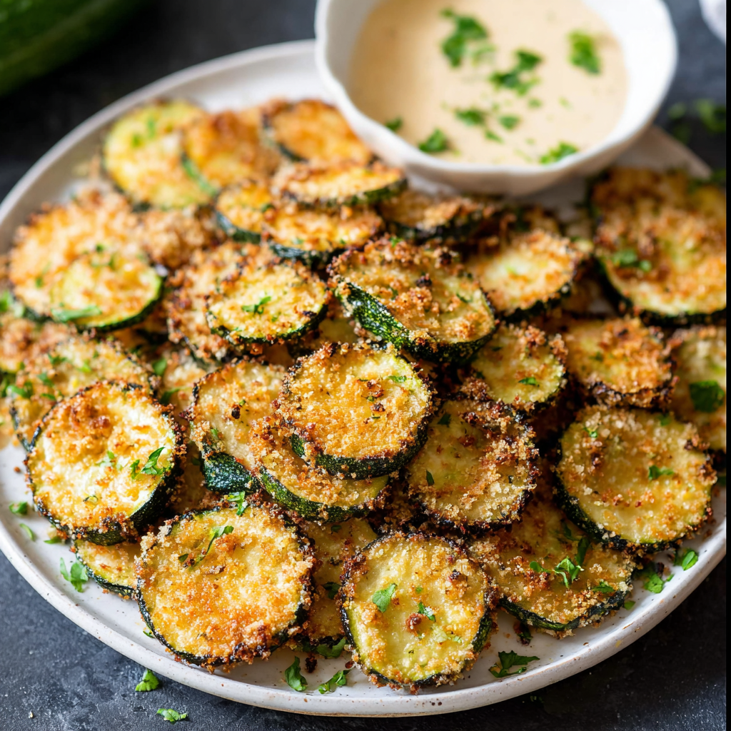 Crispy Baked Zucchini Chips (Easy & Healthy Snack)
