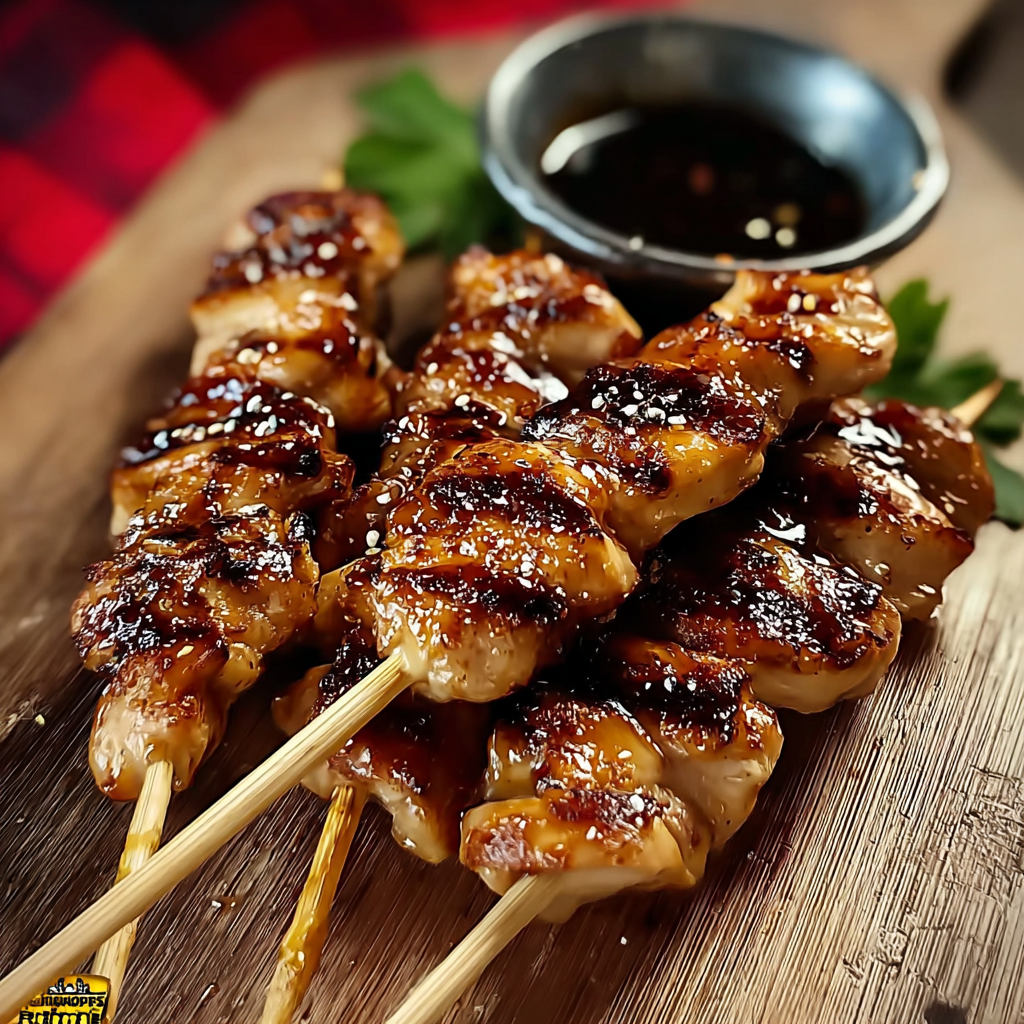 Grilled Chicken Yakitori Skewers 🍢