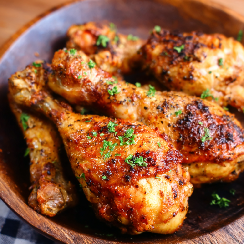 Baked Chicken Legs (Crispy Skin & Juicy Inside!)