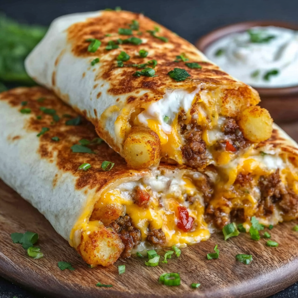 Cheesy Potato Burritos – Comfort Meal