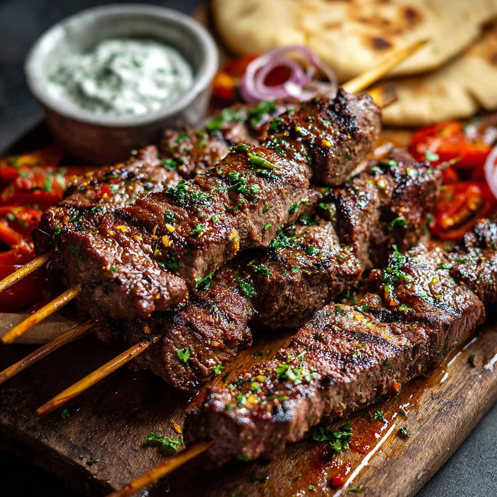 Greek Beef Souvlaki
