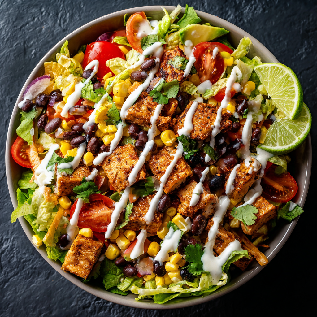 Spicy Southwest Salad (with Spicy Ranch Dressing): Bold, Fresh, and Flavorful