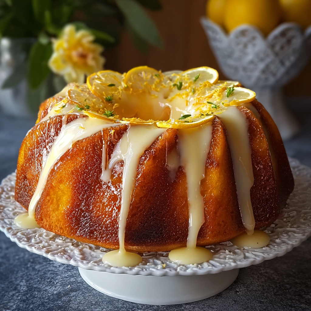 Intense Lemon Bundt Cake 🍋🍰 (Bright, Zesty & Ultra Moist)