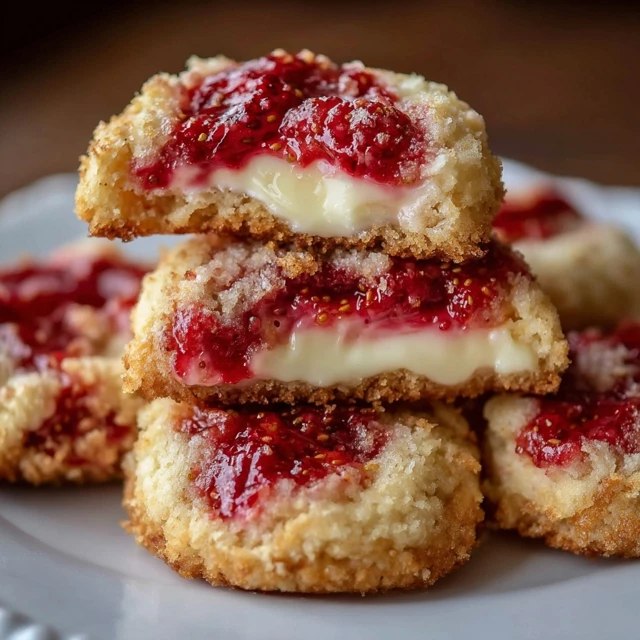 Raspberry Cream Cheese Cookies (Soft Bakery-Style Cookies with Jam Centers, 30 Min)