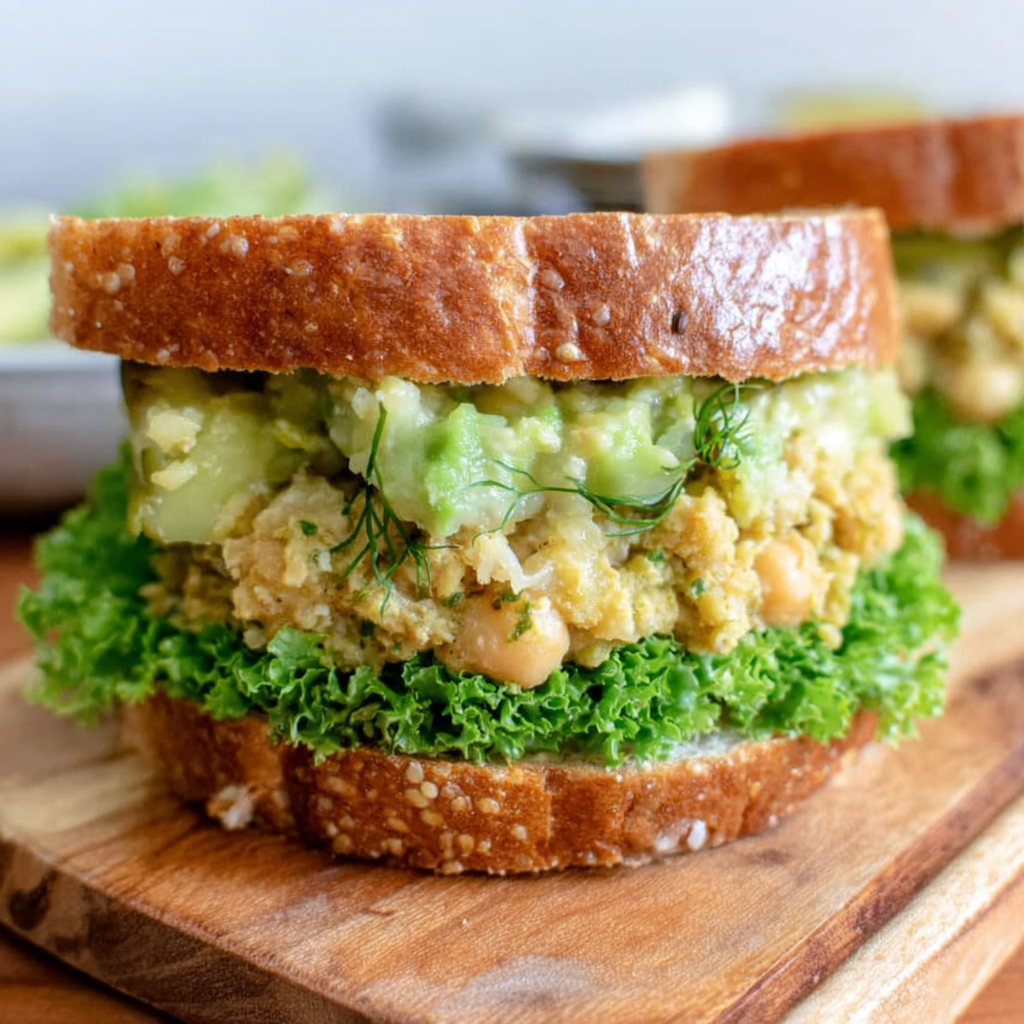 Smashed Chickpea Avocado Dill Pickle Sandwiches: Creamy, Crunchy & Irresistibly Tangy Vegan Sandwich